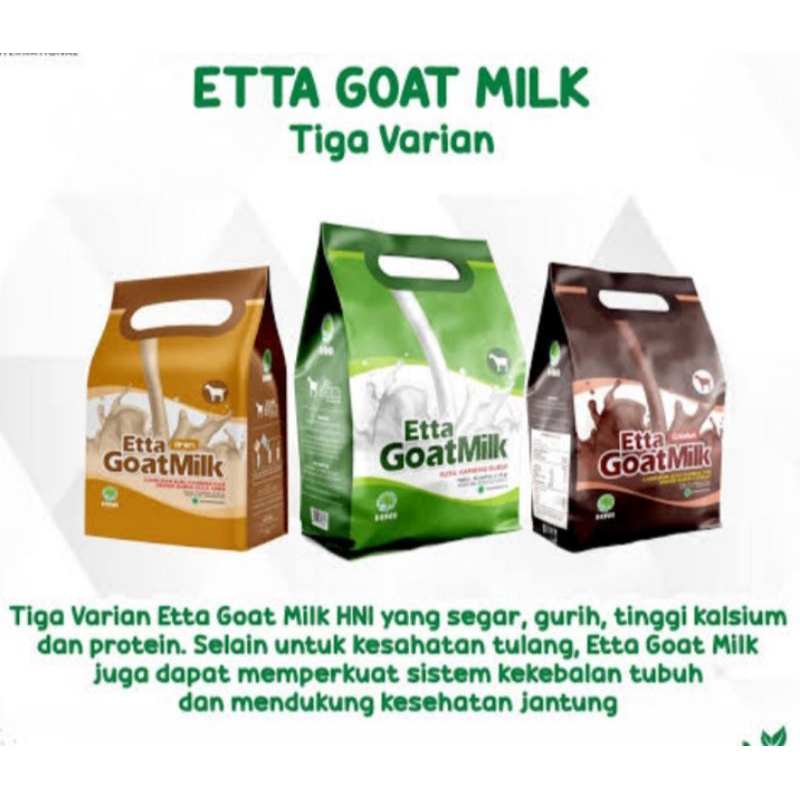 

Susu Kambing bubuk 10 sachet Original, Aren, Coklat