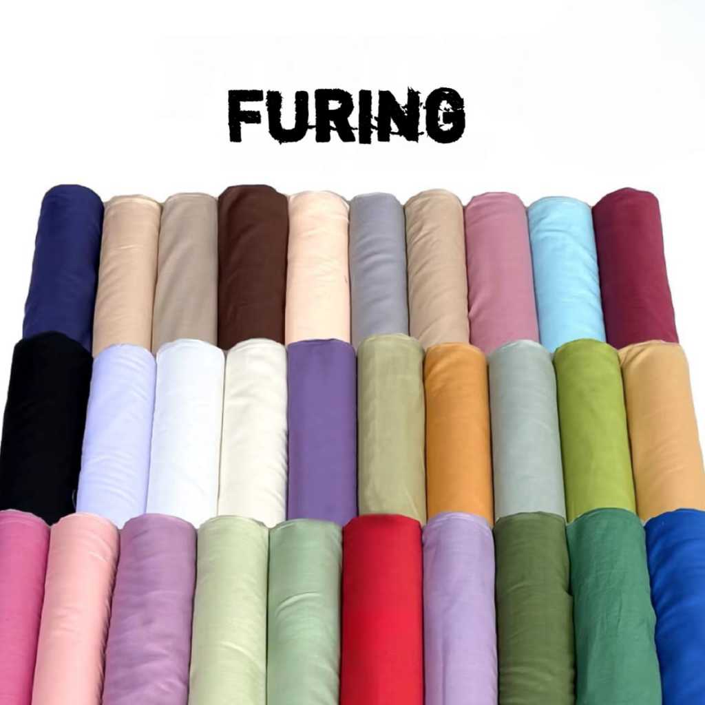 KAIN FURING HYGET SOFT SUPER BAHAN LAPISAN / FURING BAHAN ADEM / BAHAN FURING BAJU/ JUAL KAIN FURING