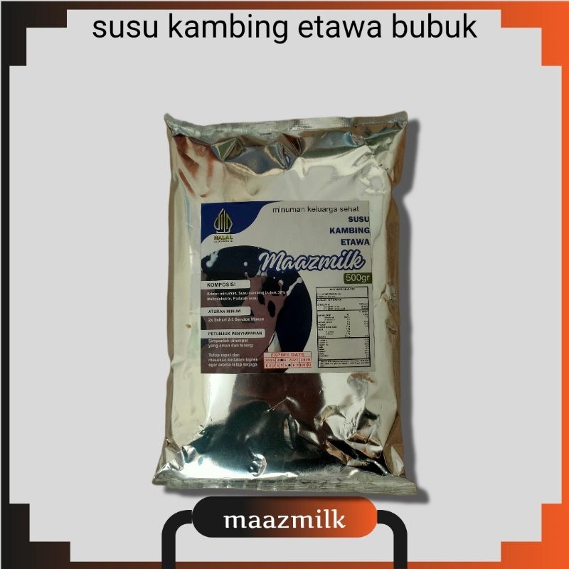 

MAAZMILKSUSU KAMBING ETAWA BUBUK MAAZMILK MINUMAN SUSU KAMBING ETAWA BUBUK RASA ORI