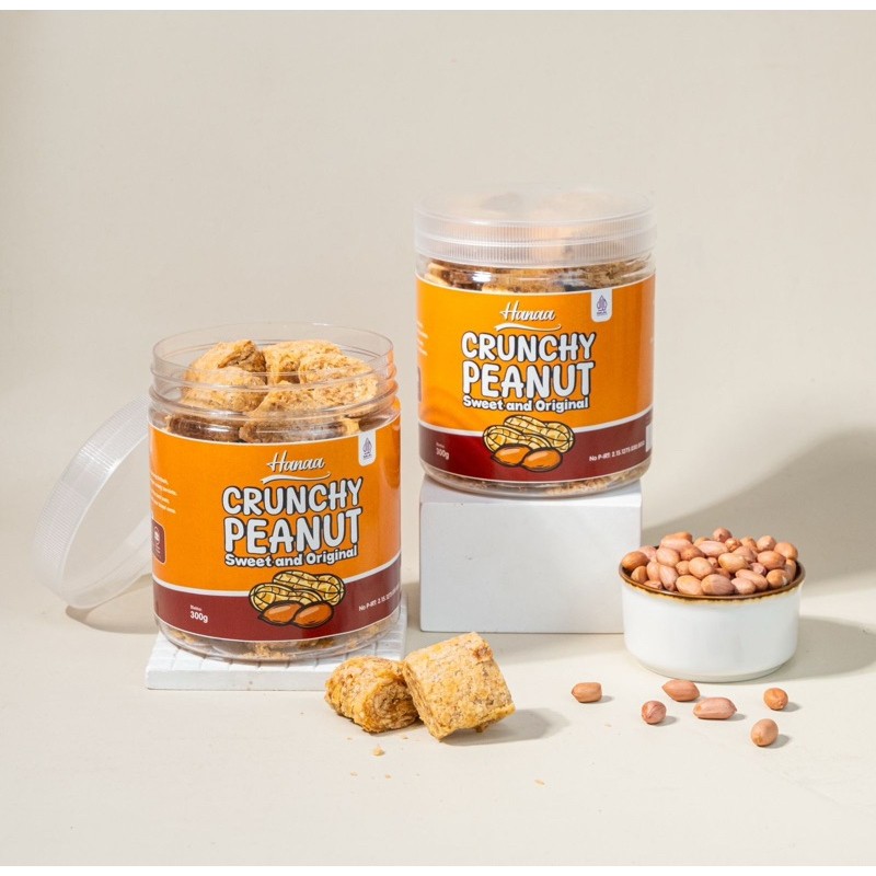 

HANAA CRUNCHY PEANUT (Jar) 350g Kacang Tumbuk Pukul Tingting oleh oleh Medan