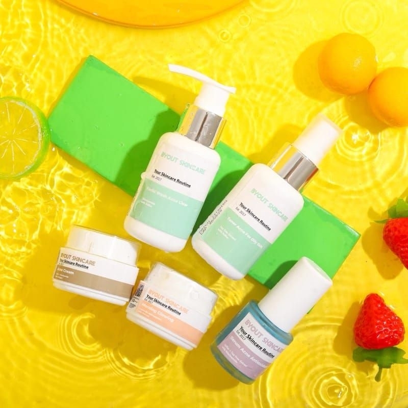 Paket lengkap untuk Wajah berjerawat Parah Kulit Berminyak bernanah bopeng BPOM byout by nisa skinca