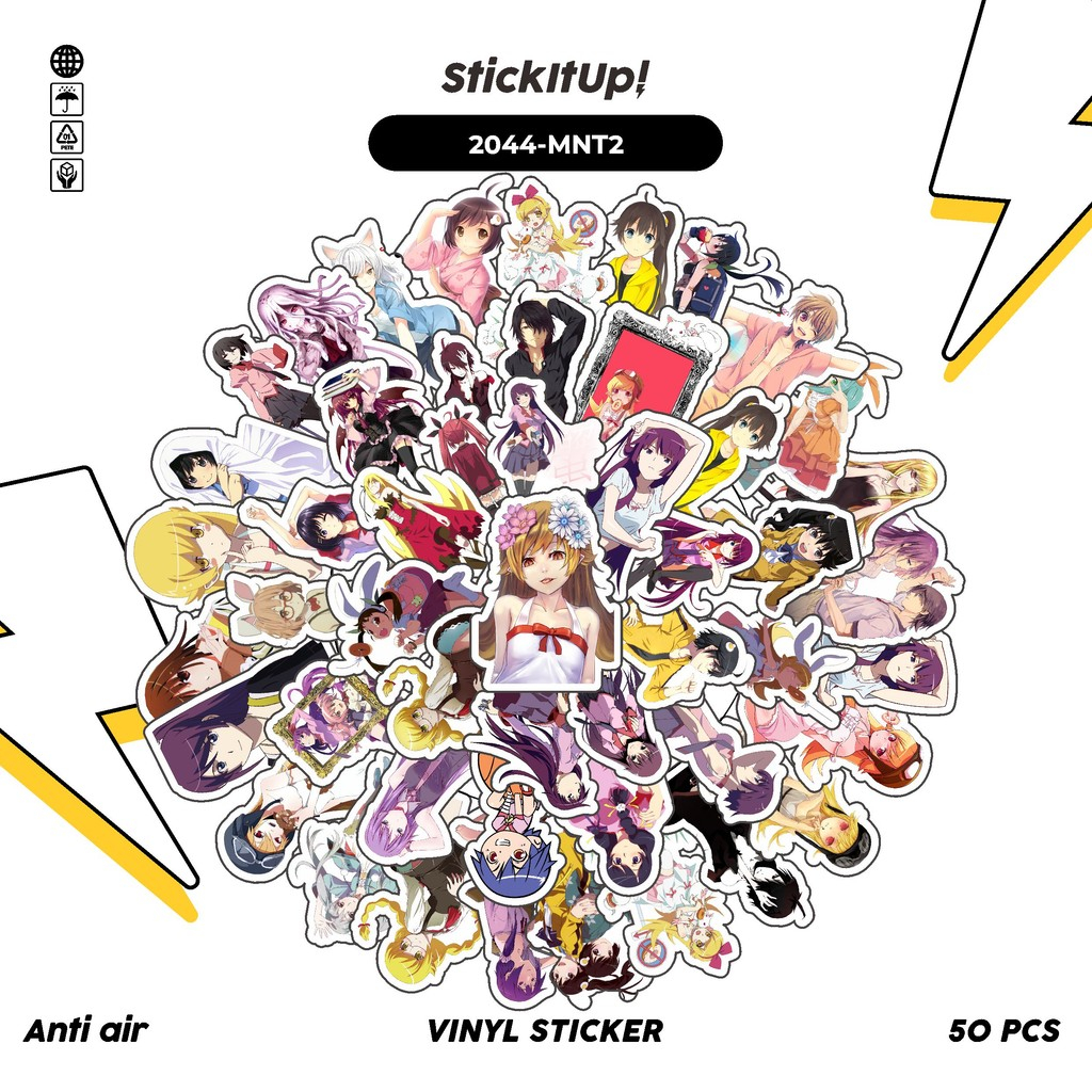 

COD✨ 50 Pcs Stiker Pack GAME SERIES MONOGATARI CHARACTER MIX 02 Lucu Aesthetic Vynil Waterproof untuk Freebies Sticker Buku Journal Casing HP Laptop
