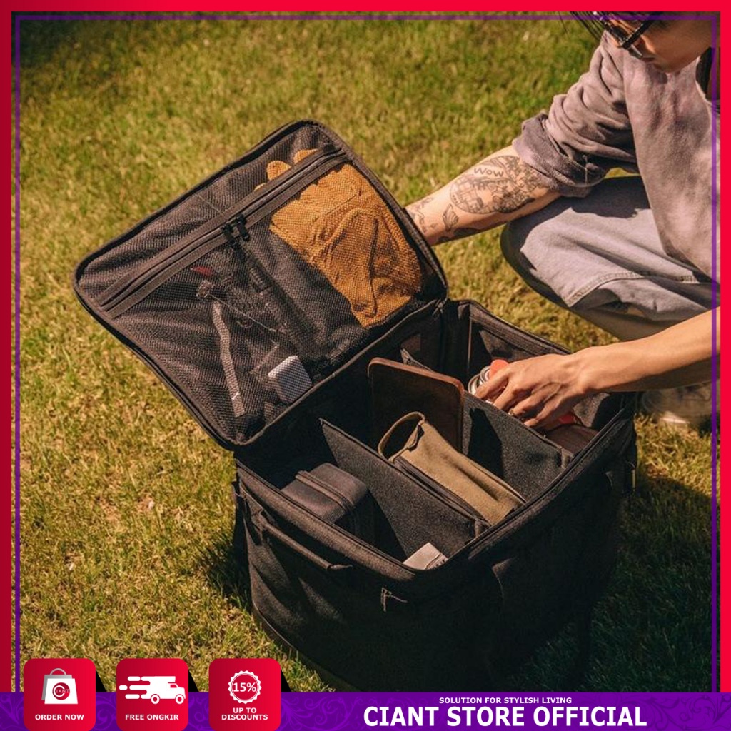 TAS PIKNIK STORAGE GELAS PIRING SENTER TERMOS SERBAGUNA WATERPROOF