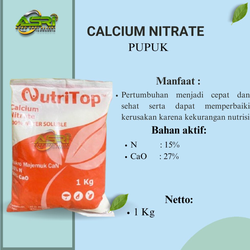 PUPUK NUTRITOP CALCIUM NITRATE 1KG