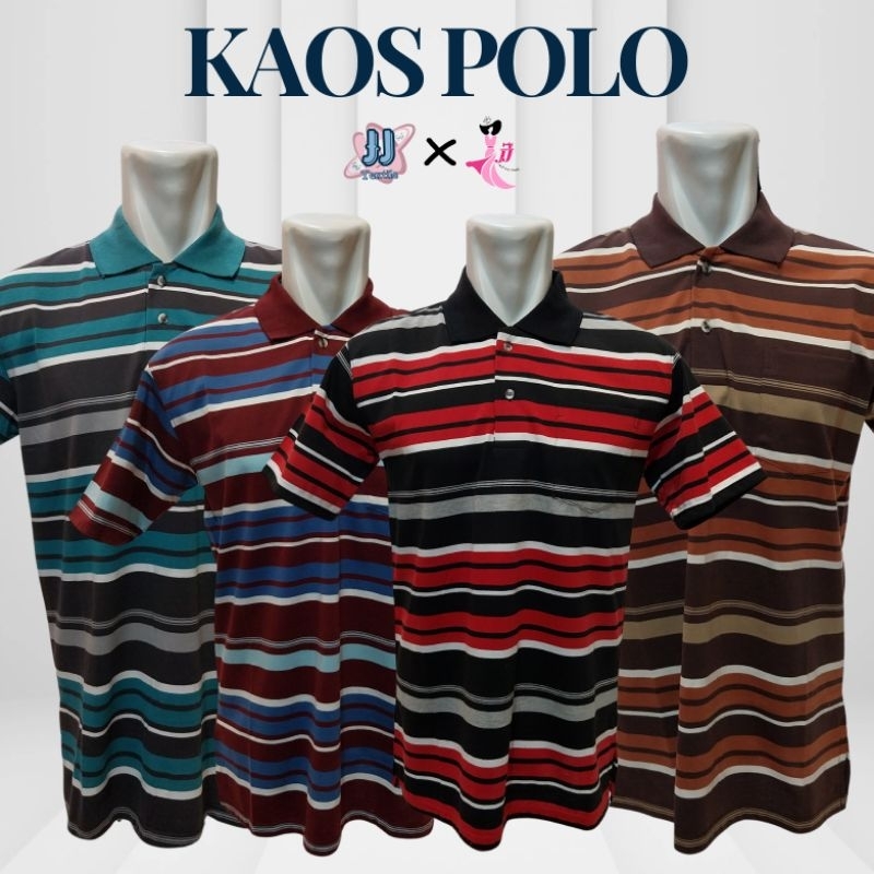 kaos polo stripe / kaos polo salur / kaos polo garis garis / kaos polo pria / kaos polo / kemeja pol