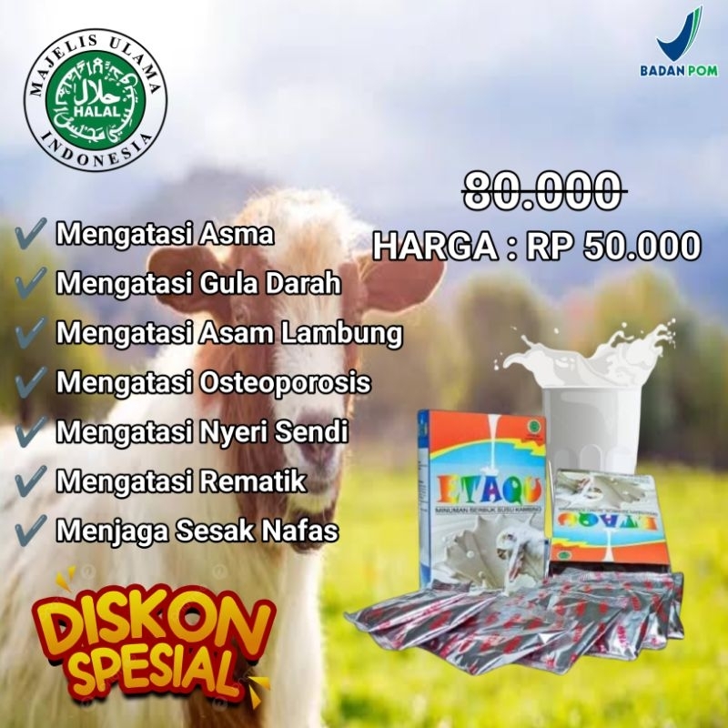 

etaqu susu kambing etawa Original untuk mengatasin sesak nafas asam Lambung