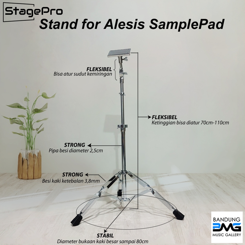 StagePro Stand Drum Pad Percussion for Alesis