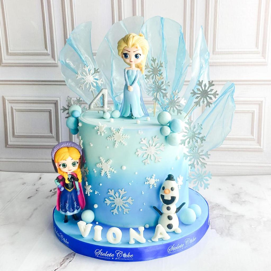 Kue Ulang Tahun/Birthday Cake/Kue Ultah Tema Frozen Anna Elsa Olaf/Kue Birthday Jakarta/Frozen Cake