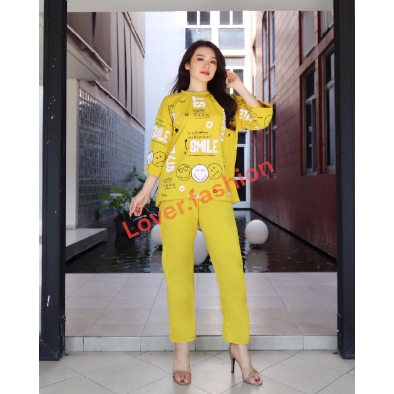 Lover.fashion Setelan Wanita STYLE FASHION LD120 RJ7