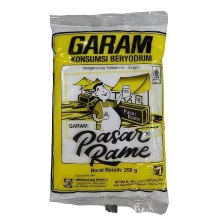 

Garam Konsumsi Beryodium Pasar Rame 250gr GARAM DAPUR BUMBU MASAK