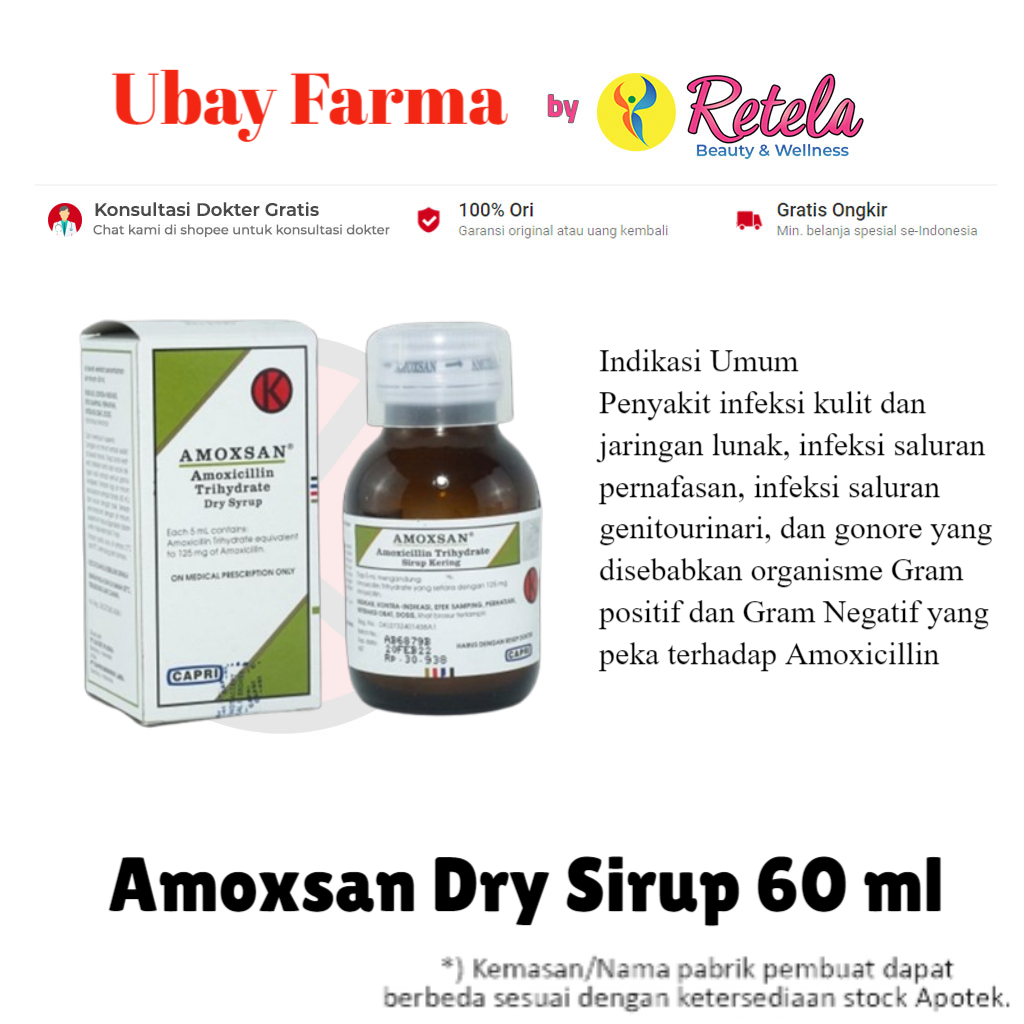 Amoxsan Dry Sirup 60 ml / Amoxicillin