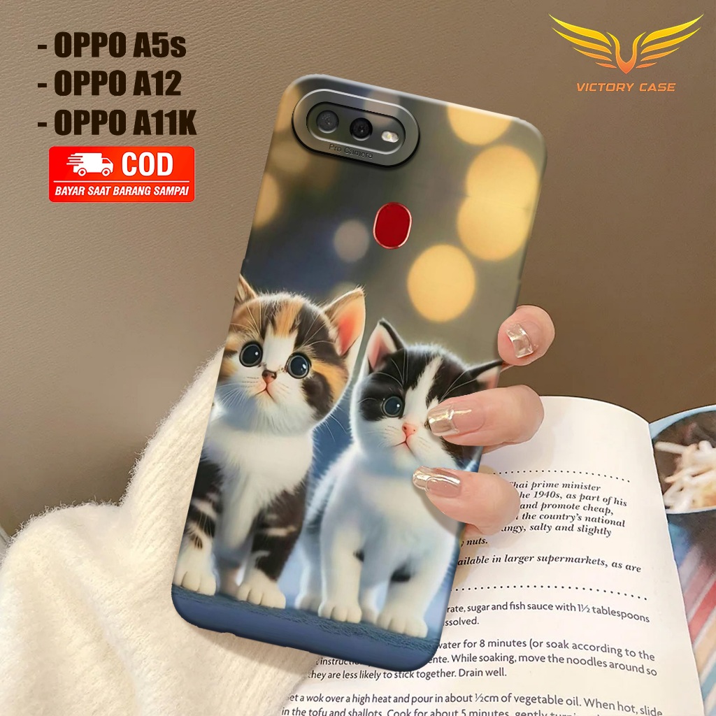 New Kucing Case - Softcase Oppo A5s / A12 / A11k - Terbaru - Case Hp Oppo A5s / A12 / A11k - Casing 