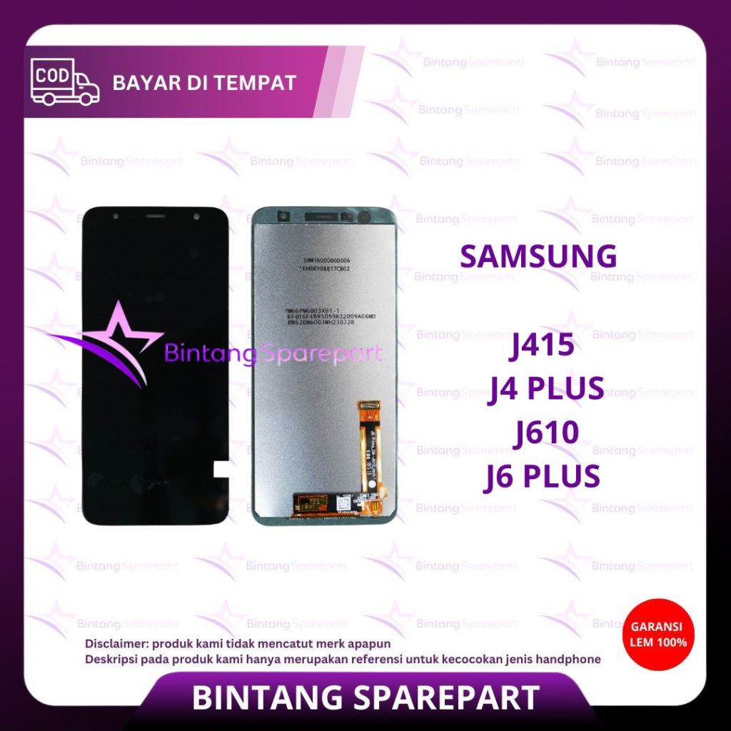 LCD TOUCHSCREEN SAMSUNG J415 / J4 PLUS / J610 / J6 PLUS