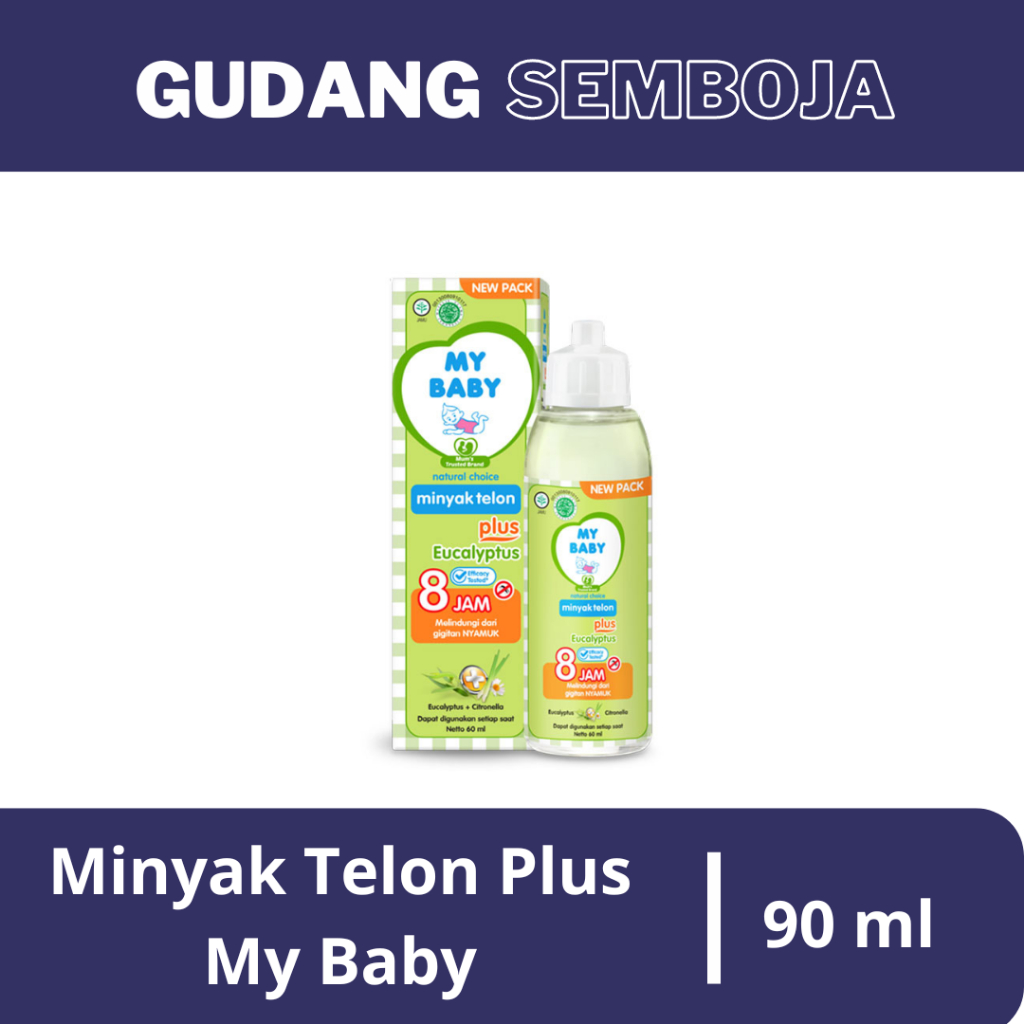My Baby Minyak Telon Plus 90 ml / Minyak Bayi 8 Jam Anti Nyamuk