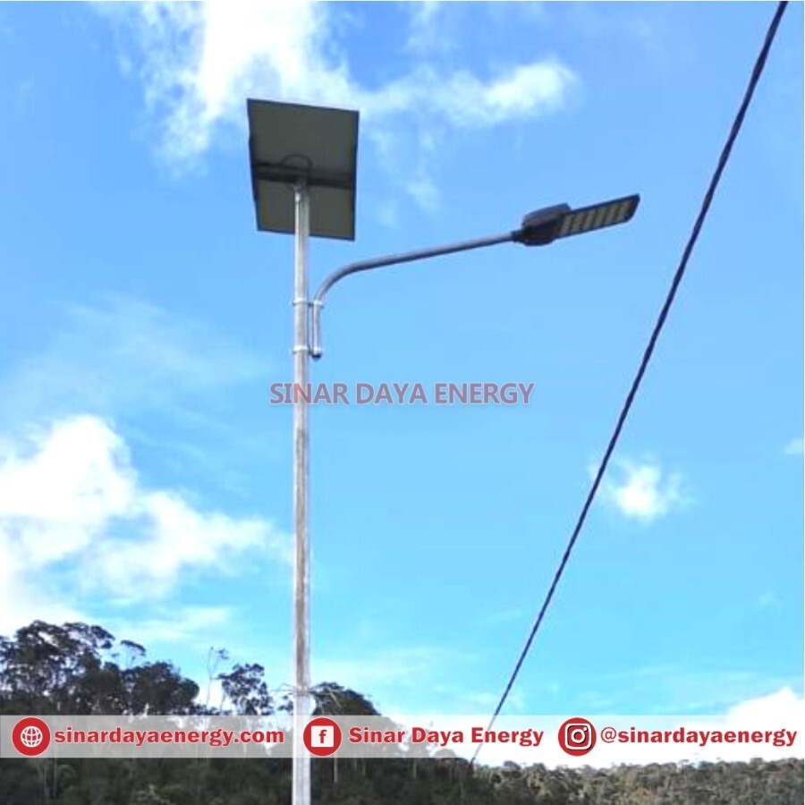 Lampu PJU solarcell two in one 60watt Lampu Jalan Tenaga Surya Include Panel Surya