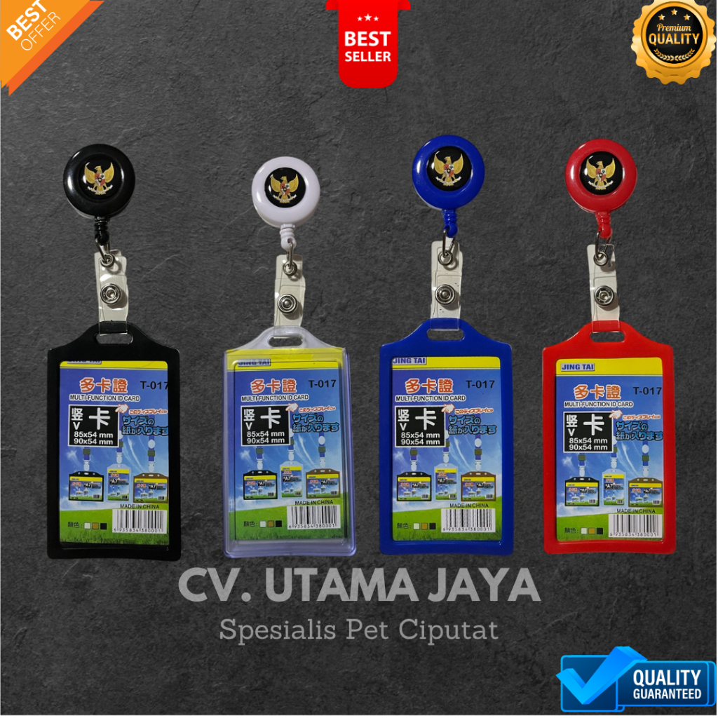 

ID CARD GARUDA Name Tag Yoyo Tanda Pengenal Lanyard GARUDA