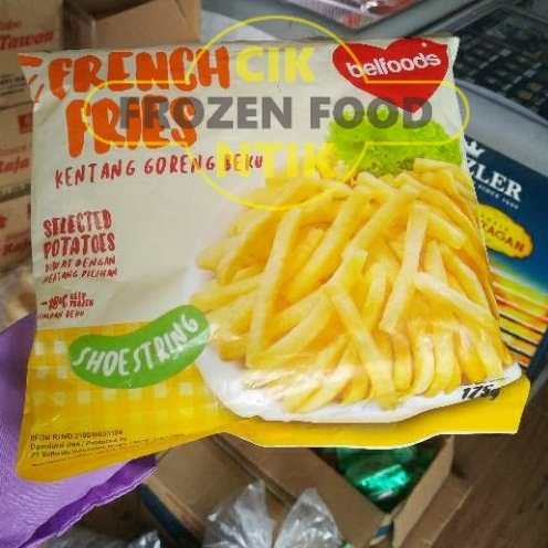 

Belfood Shoestring French Fries Kentang 175g Frozen food cik ntik Jambi cemilan jajanan seblak korea jepang