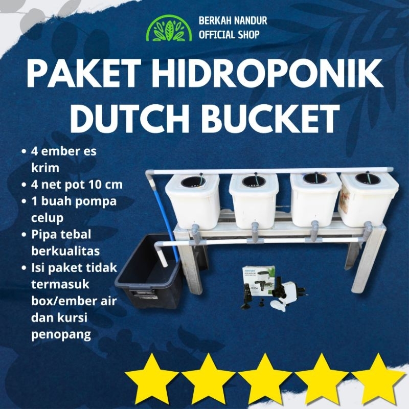 

Paket Dutch Bucket Praktis Tinggal Rangkai Instalasi Hidroponik