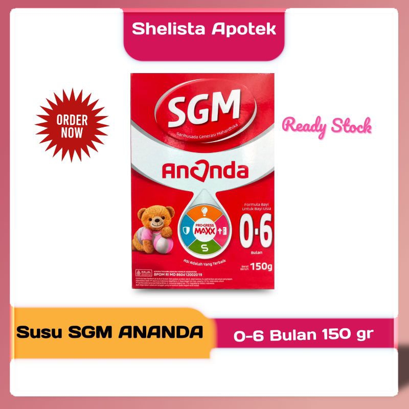Susu SGM ANANDA 0-6 Bulan 150 gram / Susu Formula Bayi Bubuk