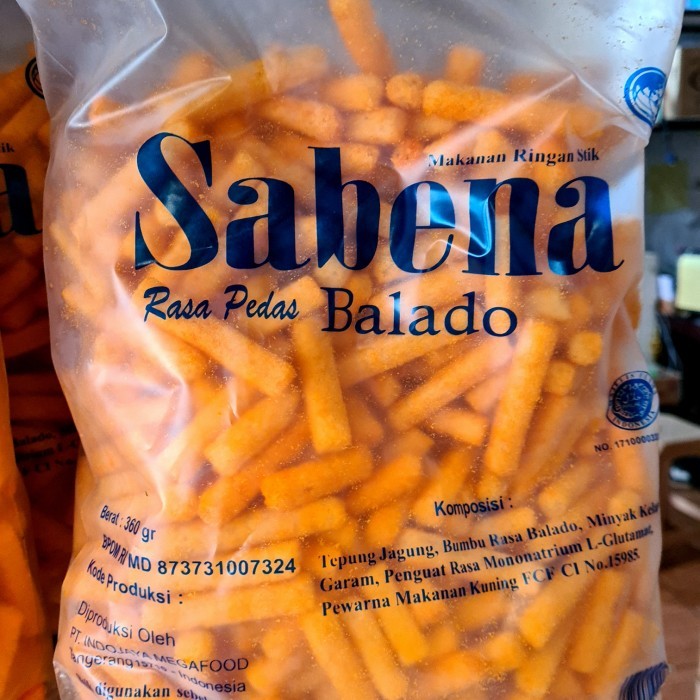 

SABENA SNACK VIRAL KEMASAN 1 DUS ISI 5 PCS BERAT 1 PCS 360 GRAM