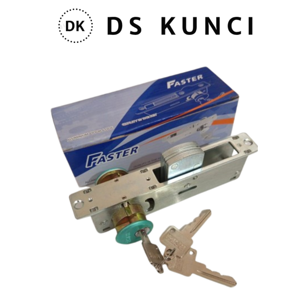 Kunci Pintu Aluminium / Kunci Pintu Swing / Kunci Faster 9128