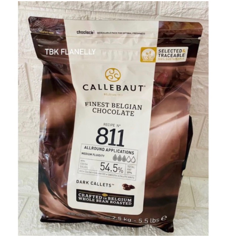 

Callebaut finest Belgian chocolate Dark 811 (Repack 500gr)