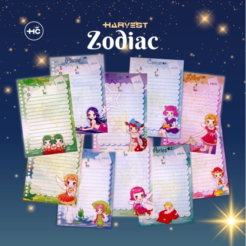 ZODIAC | PRELOVED HARVEST | KERTAS BINDER HARVEST ZODIAC | KERTAS HARVEST SERI LANGKA | BINDER A5 | 