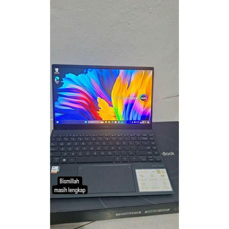 Asus OLED Core i7 gen 11 slim ram 16GB ssd 512GB mulus lengkap normal lancar