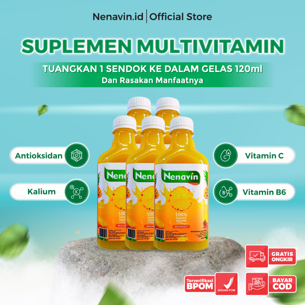 

Nenavin Paket 5 Botol Suplemen Multivitamin Bayar Ditempat