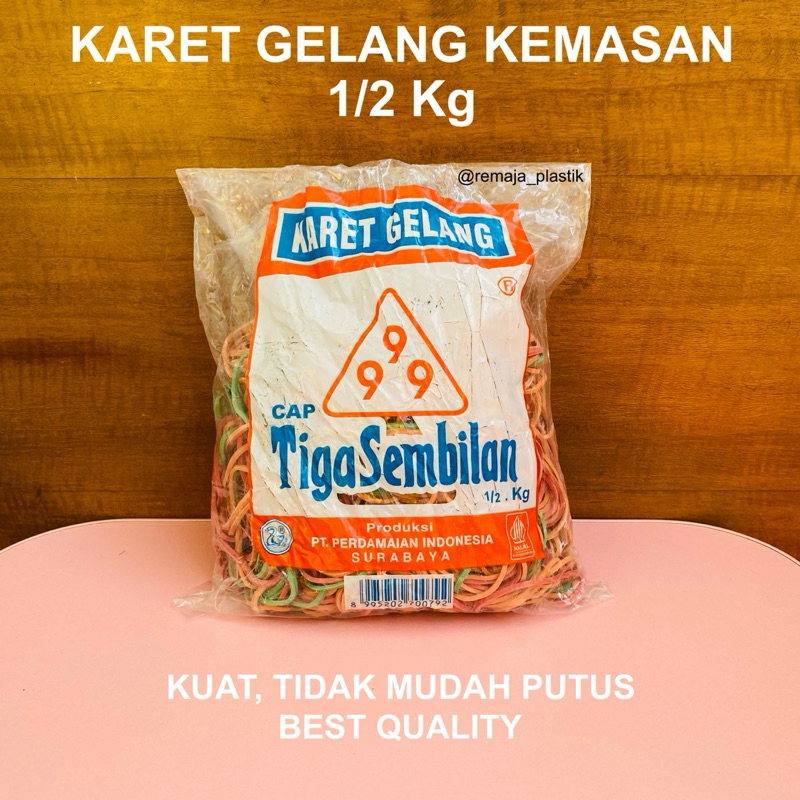 

Karet Gelang Murah Cap Tiga Sembilan Kemasan 1/2 kg