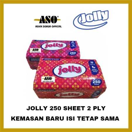 Tissue JOLLY 250 sheets 2ply facial tisu PROMO 