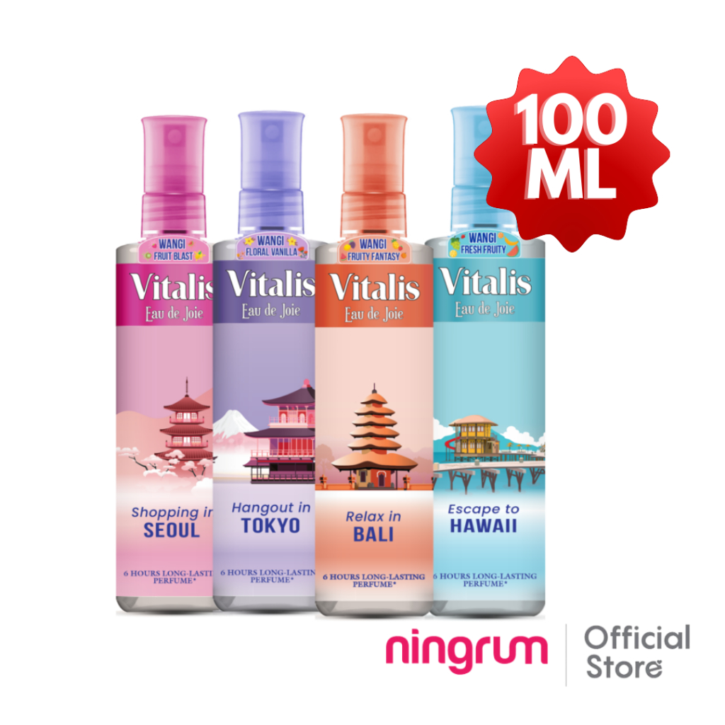 Ningrum - Vitalis Eau De Joie Parfum Wanita 100 ml - Parfum wanita tahan lama - Parfum Vitalis