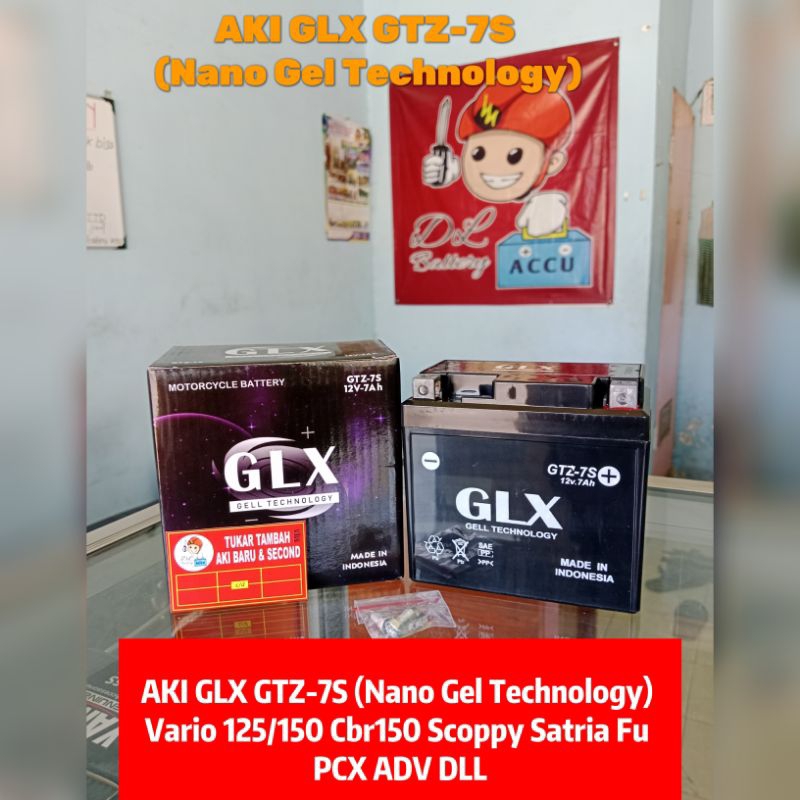 AKI GLX GTZ-7S (Nano Gel Technology) Vario 125/150 Cbr150 Scoppy Satria Fu PCX ADV DLL
