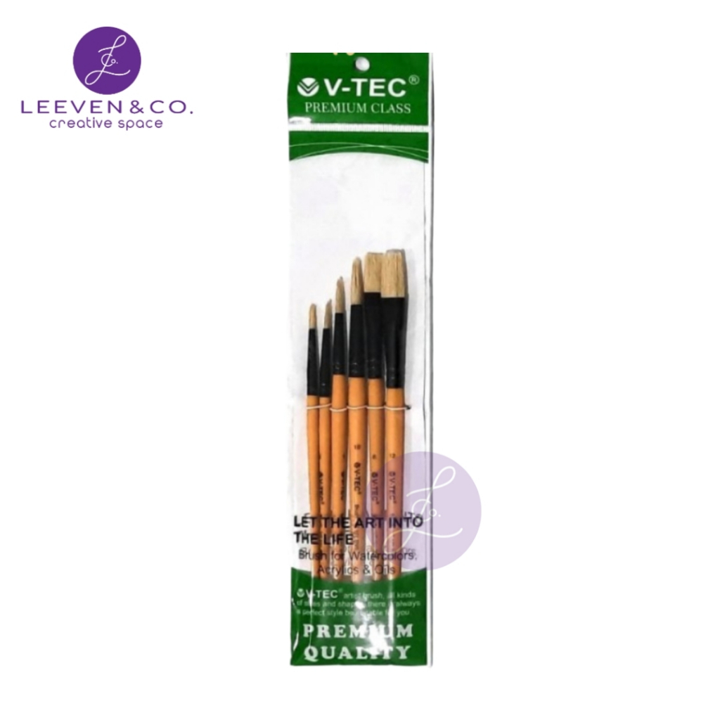 

V-TEC ARTIST BRUSH / KUAS LUKIS TYPE VT 101 SN - SET 6