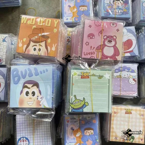 

Buku Book Kertas Memo Stiker Sticker Catatan Tempel Alat Tulis Sticky Note Kartun Lucu Mudah Dibawa