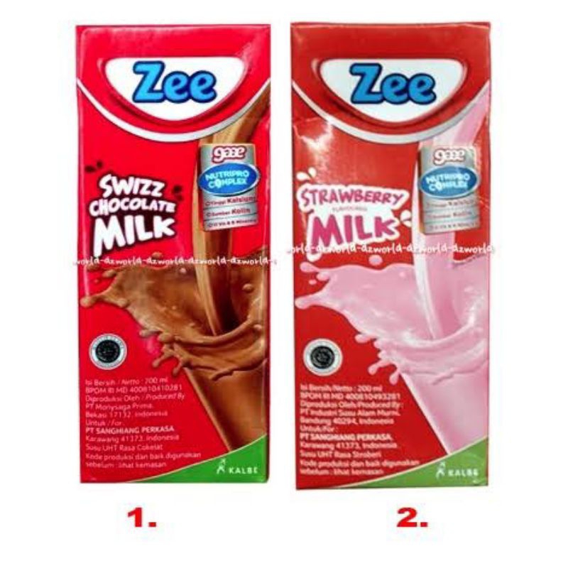 

ZEE UP & GO SUSU UHT 200 ML VARIASI COKLAT | STRAWBERRY