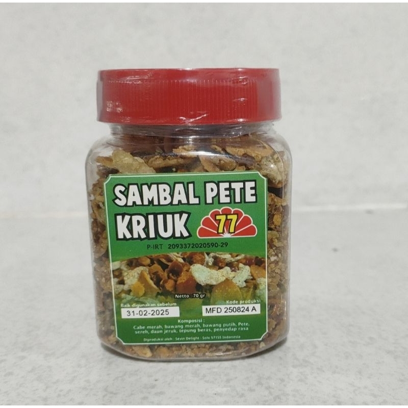 

Sambal Pete Kriuk 77 (70 gram)