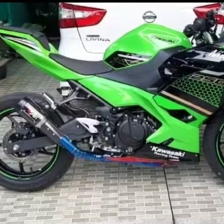 Knalpot Austin Racing for Ninja FI,R25,CBR250RR header bluemoon