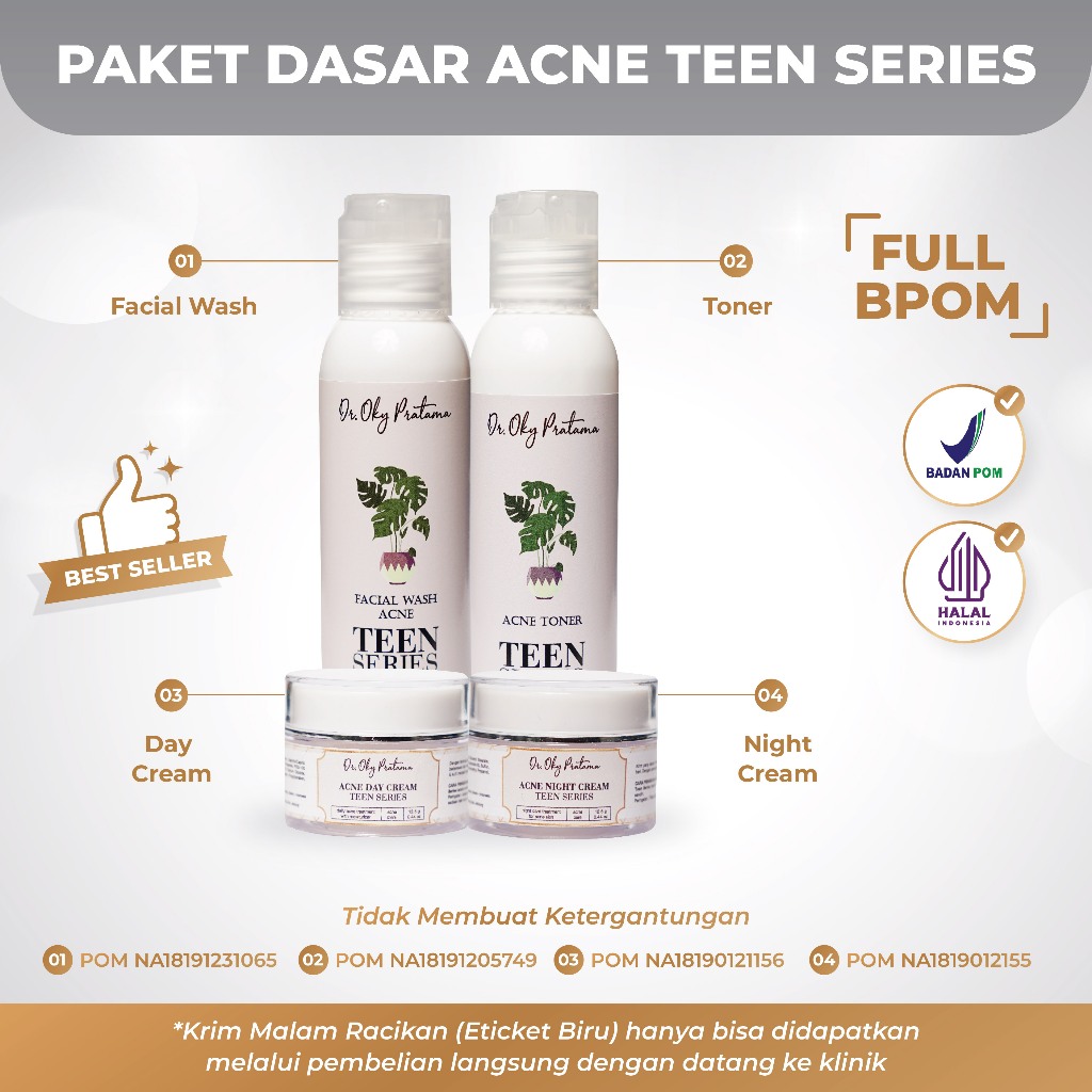 Bening's Acne Teen Series I Untuk Mengobati Jerawat dan Bruntusan Khusus Remaja