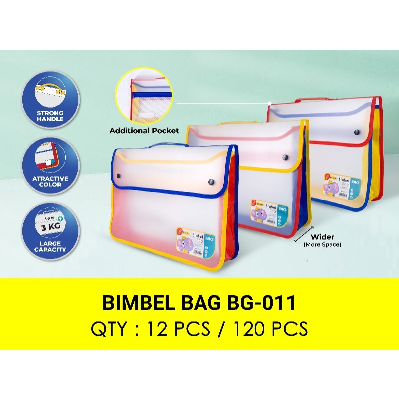 

BIG - Tas Bimbel School Bag Sekolah Tenteng Anak / Map Dokumen Kancing 2 BG-011