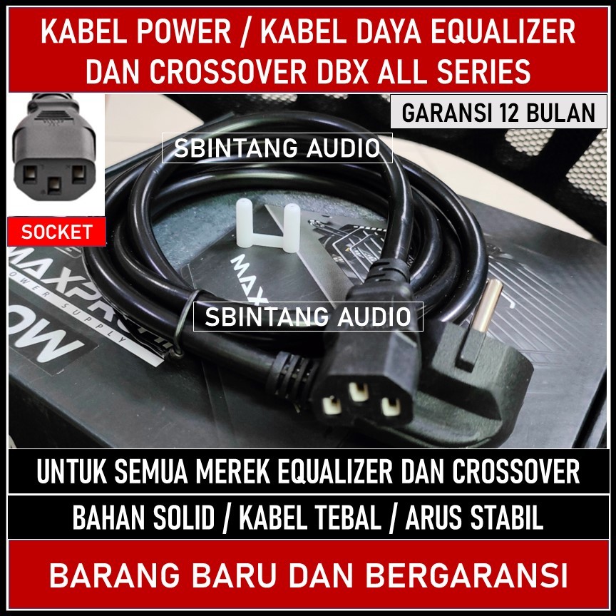 Kabel power equalizer dbx crossover dbx terbaru