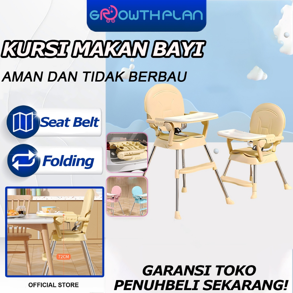 Kursi Makan Bayi Chair 6in1 Multifunction High Chair kursi makan untuk baby MULTIFUNGSI dilipat