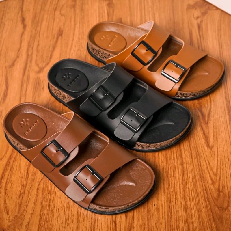 Brody BRAVO Sandal kokop kulit pria ban dua terbaru sandal slop birken pria kekinian