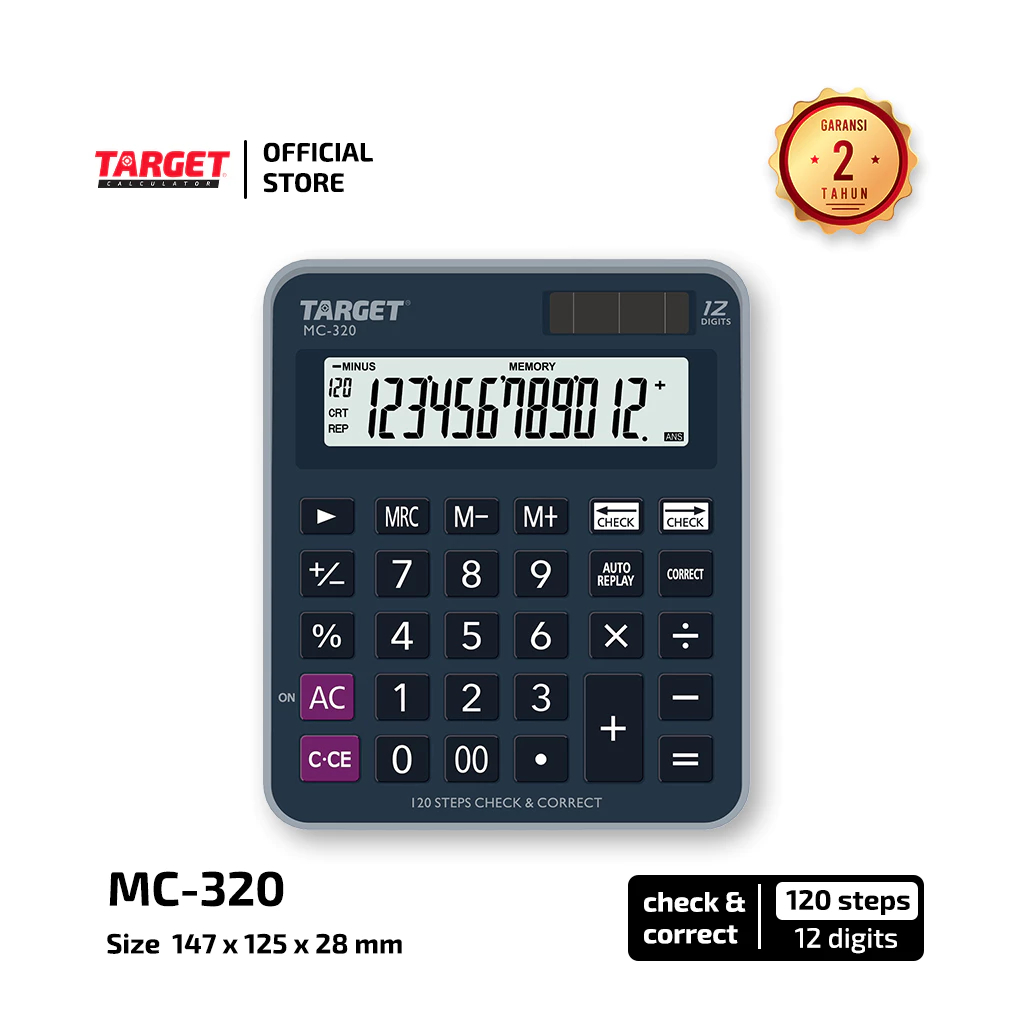 

KALKULATOR TARGET MC-320 12DIGITS