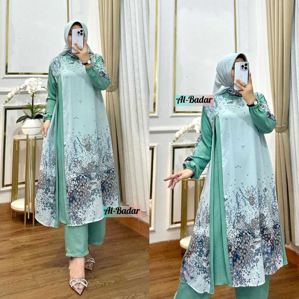 setelan celana wanita muslimah syar'i by rizqah collection