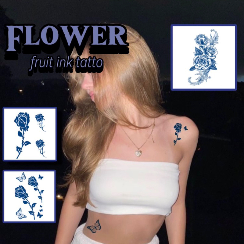 Fruit Ink Tatto Semi Permanent BUNGA FLOWER