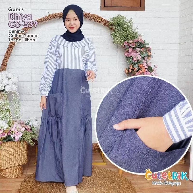Korean style gamis Dhiya