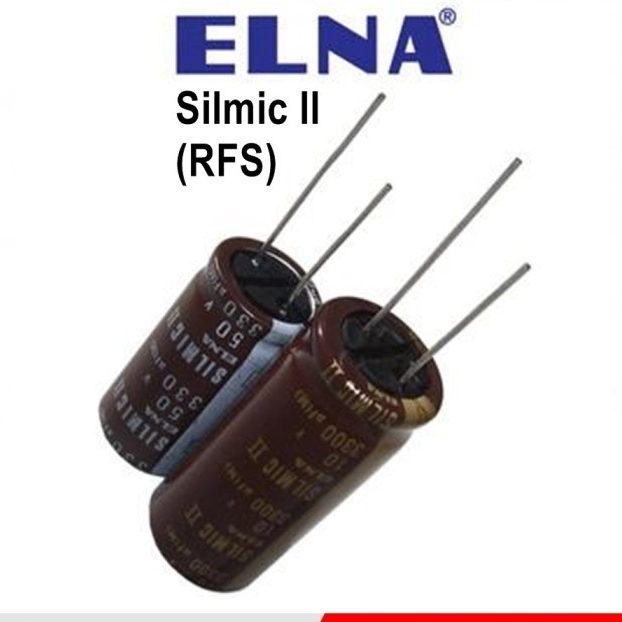2.2uF 100V Elna Silmic II RFS electrolytic capacitor 2,2 uF 100 volt