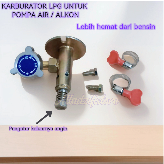 Karburator LPG Pompa Air / Carburator Alkon Konverter Bensin ke LPG