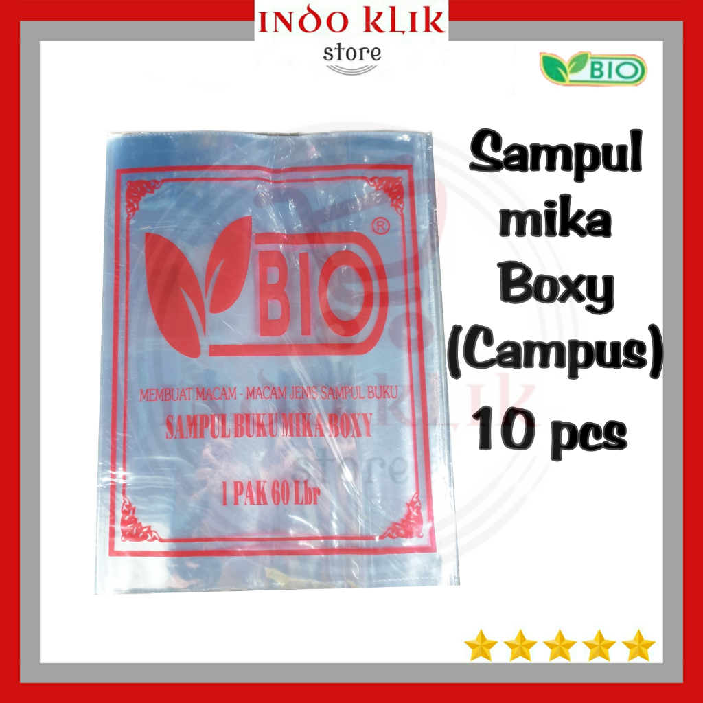 

Sampul Plastik Mika Bio Ukuran Boxy ( isi 10 Lembar ) / Untuk Buku Tulis Sidu Maxi 42 / Nobel 36/50